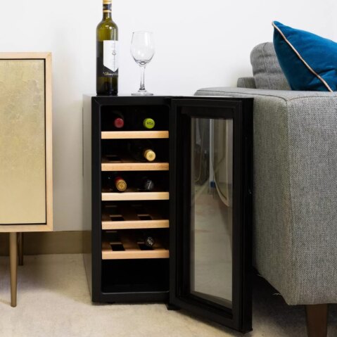 Koolatron 12 Bottle Deluxe Wine Cooler Freestanding Wine Fridge
