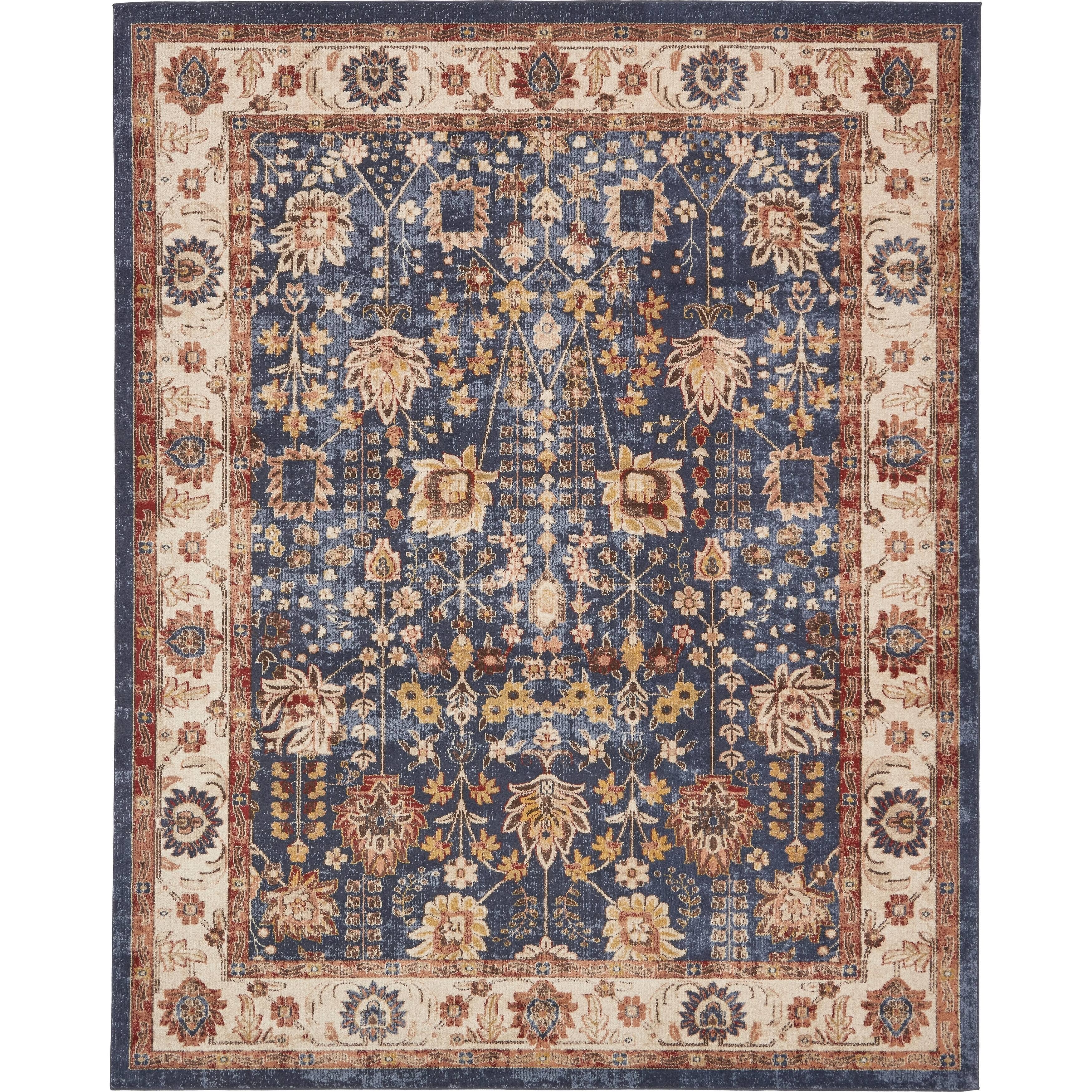 Unique Loom Antheia Utopia Area Rug - 8' x 10' Light Blue