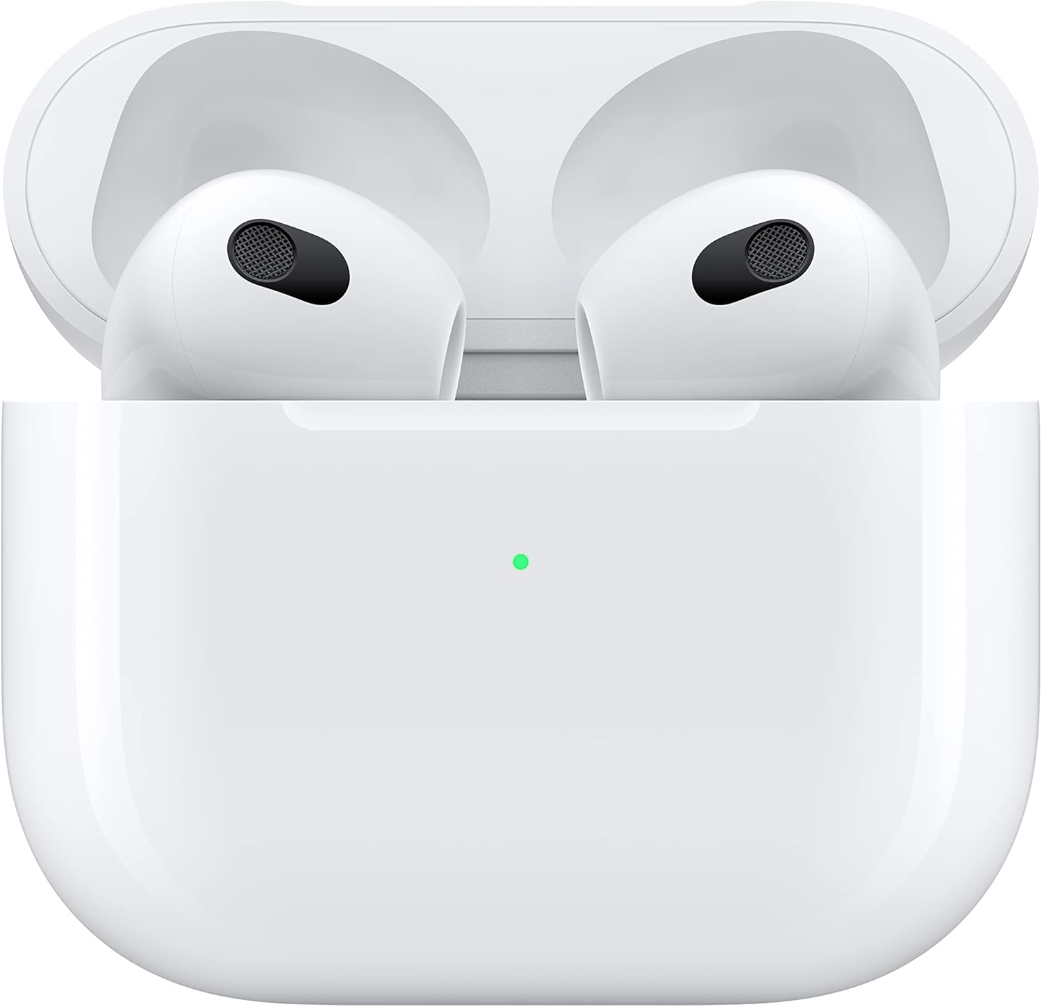 Apple AirPods (3rd Generation) Wireless Ear Buds  Bluetooth Headphones  Personalized Spatial Audio  Sweat and Water Resistant  Lightning Charging Case Included  Up to 30 Hours of Battery Life