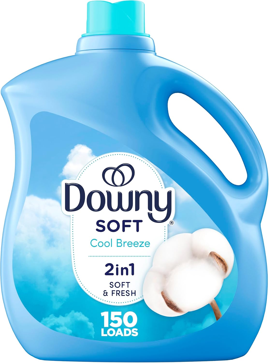 Downy Fabric Softener Liquid  Cool Cotton Scent  111 fl oz  150 Loads