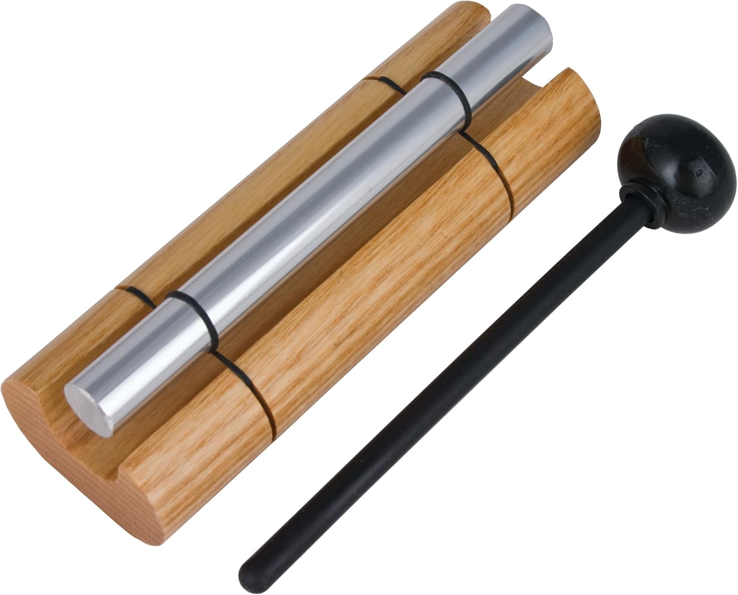 Woodstock Wind Chimes Zenergy Solo Hand Chime  Silver (7") Musically Tuned for Meditation  Yoga and Mindfulness  Bell Percussion Instrument For Teachers and Classrooms